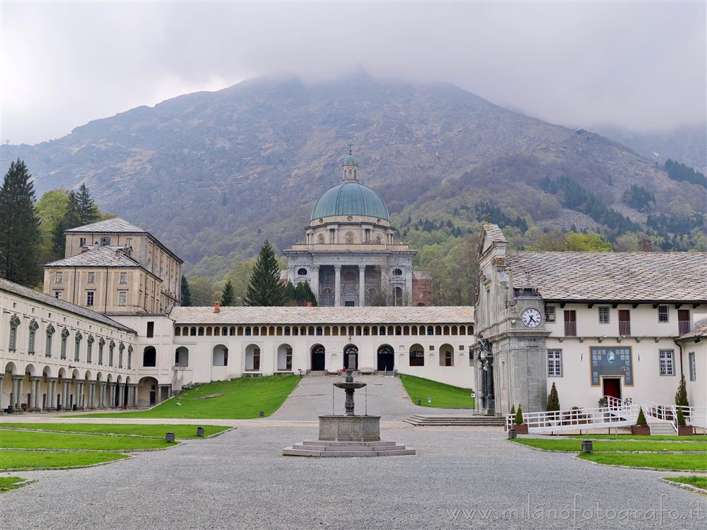 Biella (Italy) - Upper court of the Sanctuary of Oropa